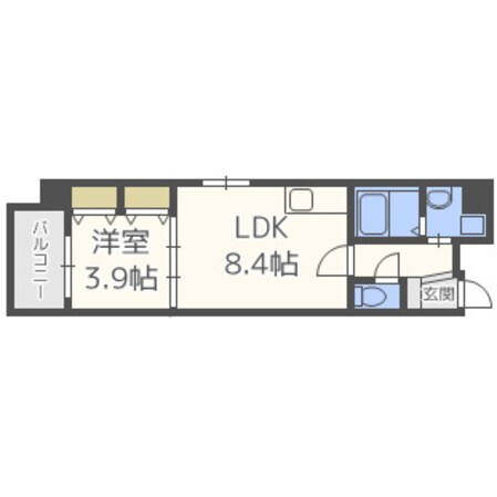 オルフェア上本町Ⅶ番館の物件間取画像